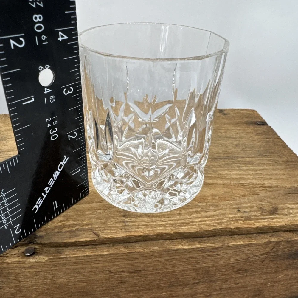 Godinger Oxford Crystal Double Old Fashioned Glasses Set of 2 Barware 9oz